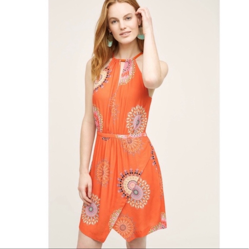 NWT Anthropologie floreat Livia halter dress
